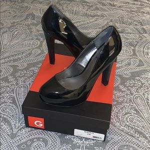 G by Guess Black Patent Leather High Heel 👠